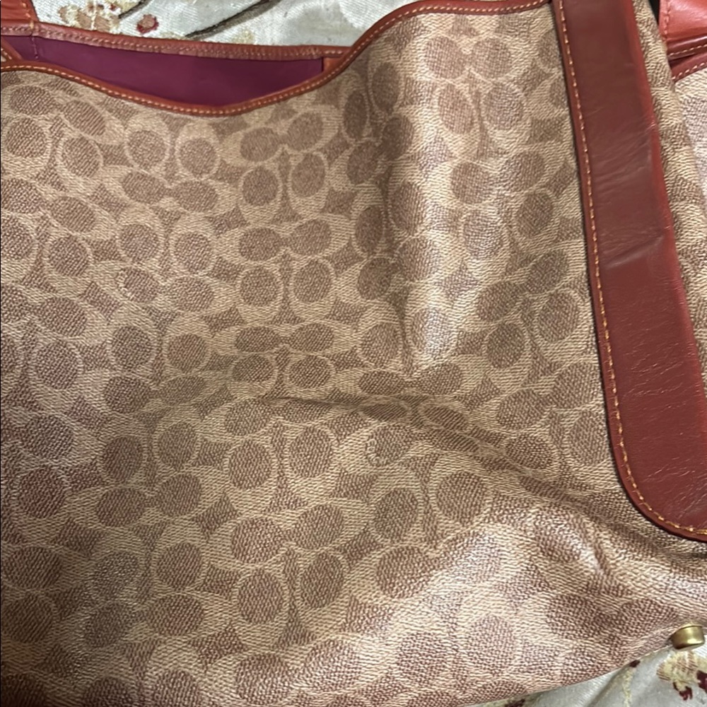 Brown Patterned Women's Bag